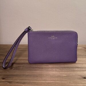 Coach Lavender Wristlet Clutch